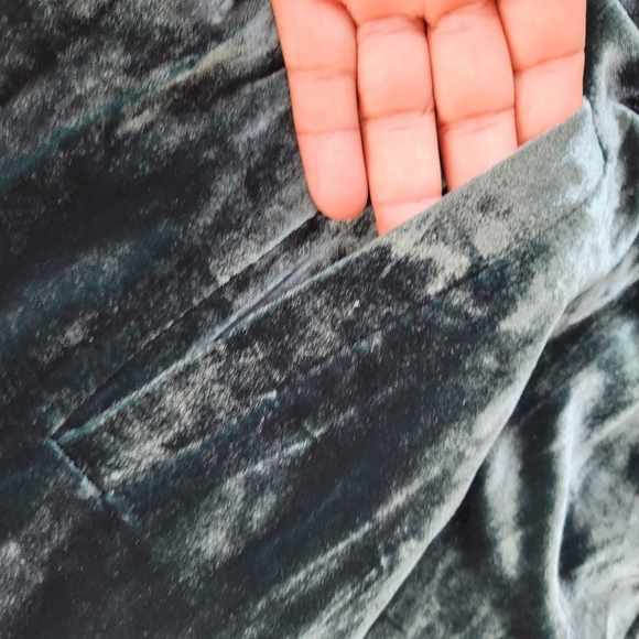 Eileen Fisher Pine Velvet Angled Shaped Jacket Size XL MSRP $418 - Picture 4 of 9